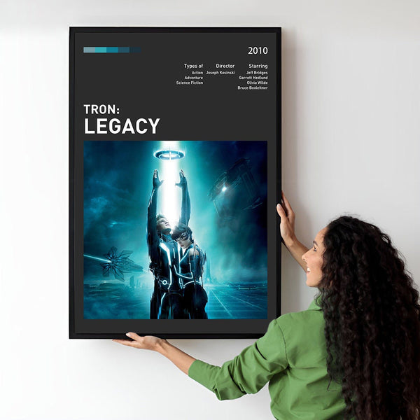 TRON Legacy Movie Poster  Minimalist  Midcentury Poster  Wall Art Print  Retro Movie Poster 1731426600 - Copy