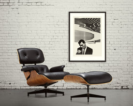 TWILIGHT ZONE Poster, Rod Serling, 20x28 Lithograph Art Print, Black and White, MidCentury Modern, Collage, Nature, Hipster 644947790