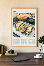 Taco Wall Art Mexican Food Poster  Kitchen Bar Pub Taco Food Mexico Poster  Poster Art Gift 1702129659