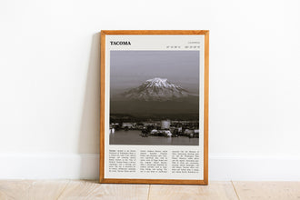 Tacoma Wall Art California  Poster Tacoma California Black White Poster  Poster Art Gift 1698605517