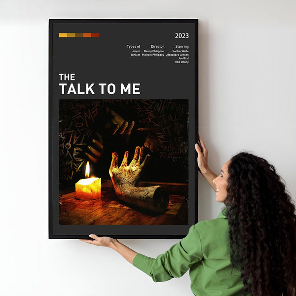 Talk to Me Movie Poster  Minimalist  Midcentury Poster  Wall Art Print  Retro Movie Poster 1748540411 - Copy