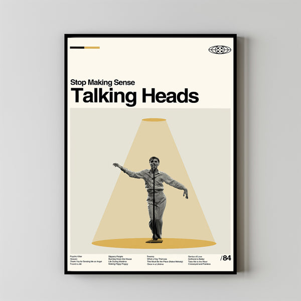 Talking Heads Poster, Stop Making Sense Poster, Custom Print, Vintage Print, Minimalist Art, High Quality, Aesthetic Poster, Vintage Movie