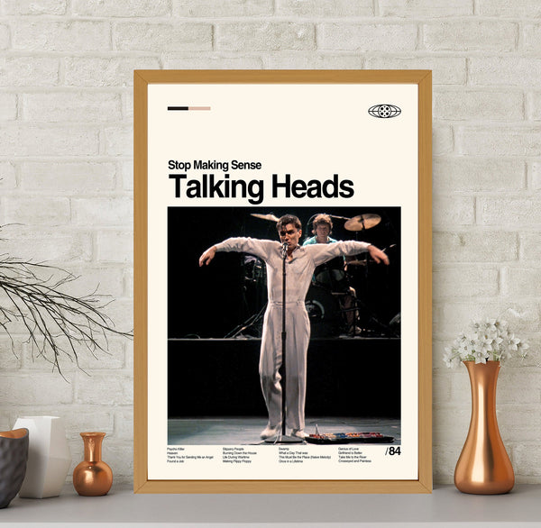 Talking Heads - Stop Making Sense Poster, Vintage Poster, Modern Art Print, Midcentury Art, Minimalist Art, Retro Poster, Wall Decor