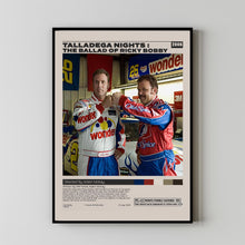 Talladega Nights The Ballad of Ricky Bobby, Adam McKay, Minimalist Movie Poster