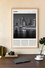 Tampa Florida Wall Art  Poster Tampa Florida Black White Poster  Poster Art Gift 1680122964