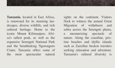 Tanzania Wall Art Africa  Poster Tanzania Africa Black White Poster  Poster Art Gift 1684185166