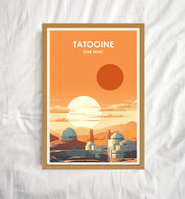 Tatooine Poster, Tatooine Print, Star Wars Poster, Movie Poster, Vintage Poster, Modern Art, Midcentury Poster, Wall Decor, Birthday Gifts 1721737448