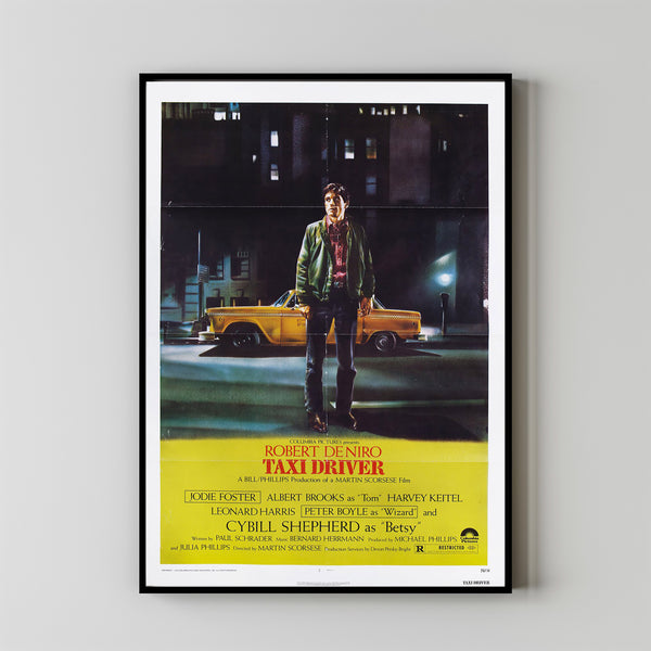 Taxi Driver Movie Poster Print, Canvas Wall Art, Room Decor, Movie Art