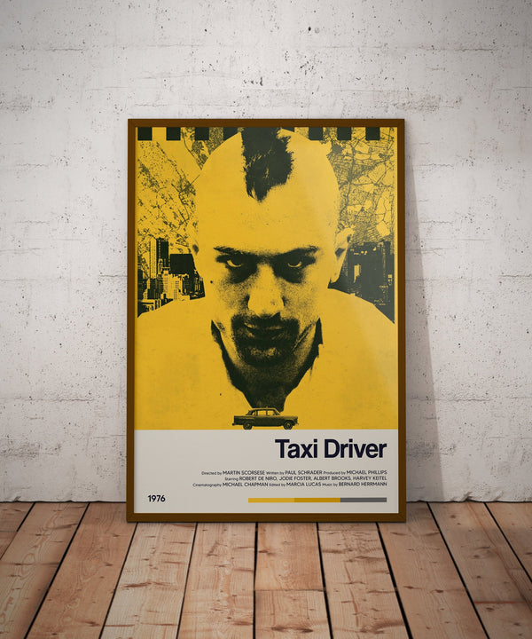 Taxi Driver Poster - Modern Movie Poster Print - Wall Art Poster Decor - Movie Posters Art - Vintage Poster Art - Minimalist Movie Poster 1662415147 - Copy