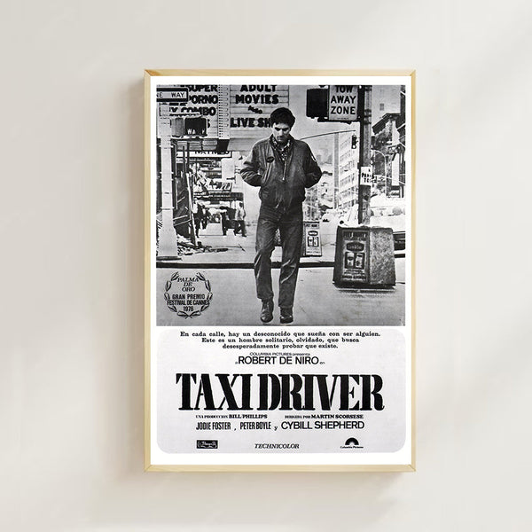 Taxi Driver (1976)-  Movie Poster (Regular Style)Art  printing, Home Decor, Art Poster for Gift，Canvas Poster 1591113989