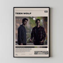 Teen Wolf Poster, Jeff Davis, Minimalist Tv Series, Vintage Retro Art