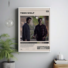 Teen Wolf Poster, Jeff Davis, Minimalist Tv Series, Vintage Retro Art