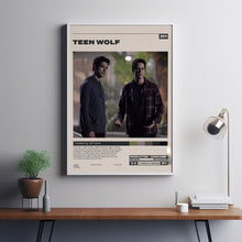 Teen Wolf Poster, Jeff Davis, Minimalist Tv Series, Vintage Retro Art