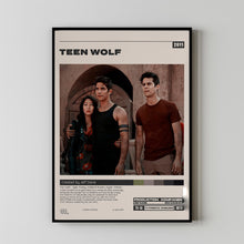Teen Wolf Poster, Jeff Davis, Minimalist Tv Series, Vintage Retro Art 1
