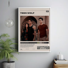 Teen Wolf Poster, Jeff Davis, Minimalist Tv Series, Vintage Retro Art 1