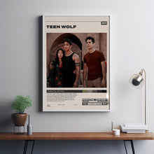 Teen Wolf Poster, Jeff Davis, Minimalist Tv Series, Vintage Retro Art 1