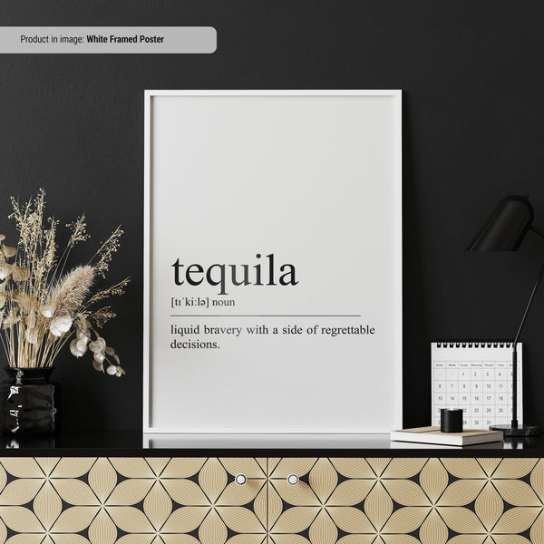 Tequila Poster  Tequila Definition  Alcohol Wall Art  Bar Cart Wall Art  Funny Tequila Lovers Gifts  Tequila Print 1677723362