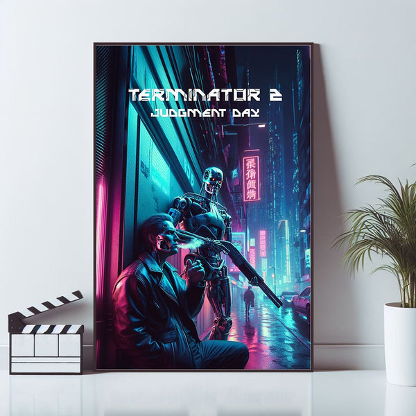 Terminator 2 Judgment Day Movie Poster, Wall Art Prints, Art Poster, Canvas Material Gift, Keepsake, Live Room Wall Art 1618999502