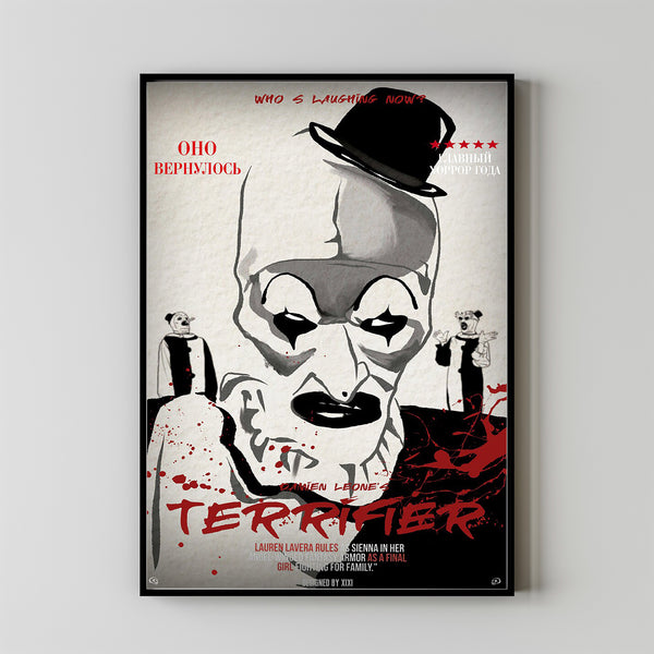 Terrifier 2 Movie Poster 2023 FilmRoom Decor Wall ArtPoster GiftCanvas prints 3