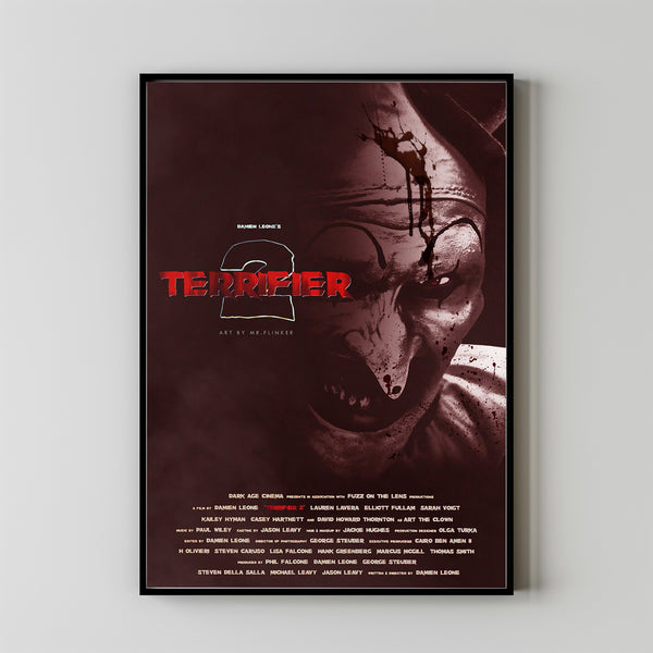 Terrifier 2 Movie Poster 2023 FilmRoom Decor Wall ArtPoster GiftCanvas prints 4