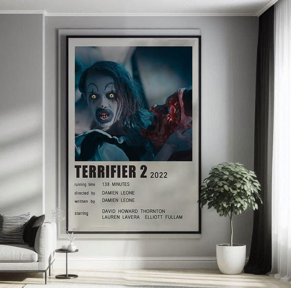 Terrifier 2 (2022) Movie Poster Canvas Poster Minimalist Poster Art Print Gifts for Lover Mural Painting Home Decoration 1800069434