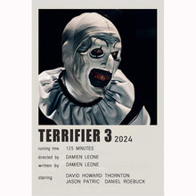 Terrifier 3 (2024) Movie Poster Canvas Poster Minimalist Poster Art Print Gifts for Lover Mural Painting Home Decoration 1814269815