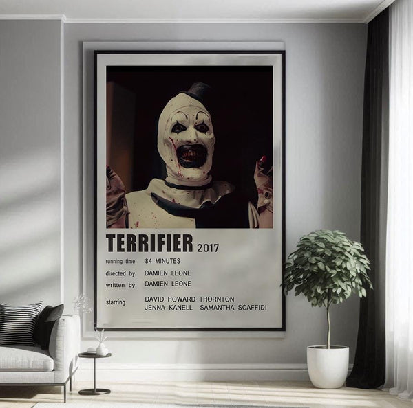 Terrifier (2017) Movie Poster Canvas Poster Minimalist Poster Art Print Gifts for Lover Mural Painting Home Decoration 1814268769