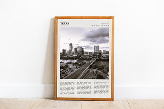 Texas Wall Art  Poster Texas Black White Poster  Poster Art Gift 1680872202