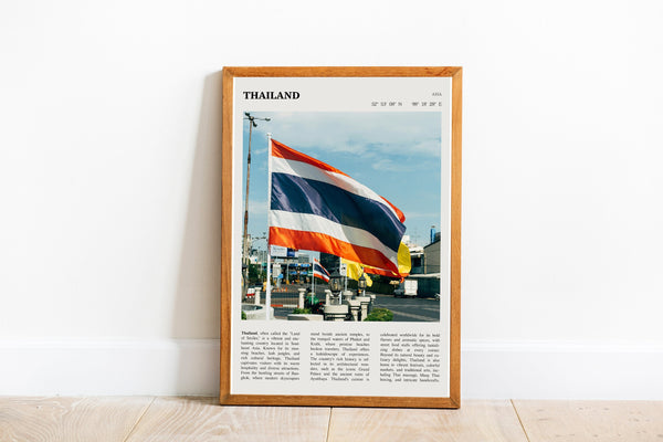Thailand Flag Art Bangkok Wall Art  Poster Thailand Bangkok Poster  Poster Art Gift 1690413690