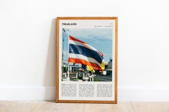 Thailand Flag Art Bangkok Wall Art  Poster Thailand Bangkok Poster  Poster Art Gift 1690413690