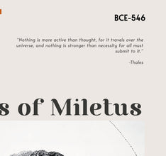 Thales of Miletus Wall Art Poster Thales of Miletus Vintage Antique Poster Fine Art  Poster Art Gift 1626307912 4959