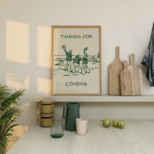 Thanks For Coming Print Vintage Sailor Poster Trendy Beachy Decor Cute Quote Art Green Aesthetic Apartment Wall Art  Wall Art 1 Print 1557381515