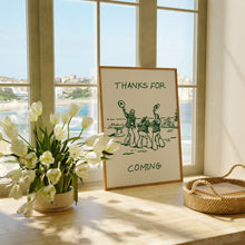 Thanks For Coming Print Vintage Sailor Poster Trendy Beachy Decor Cute Quote Art Green Aesthetic Apartment Wall Art  Wall Art 1 Print 1557381515