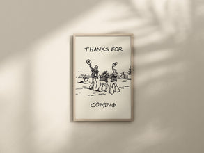 Thanks For Coming Print Vintage Sailor Poster Trendy Living Room Decor Cute Quote Art Aesthetic Apartment Wall Art  Wall Art 1 Print 1499670383