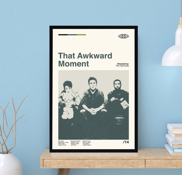 That Awkward Moment Poster, Tom Gormican, Vintage Poster, Minimalist Movie Poster, Vintage Print, Custom Poster, Home Decor, Dad Gifts 1694964528