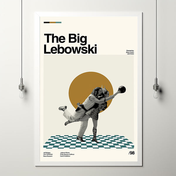 The Big Lebowski Poster, Minimalist Art, High Quality, Custom Print, Cityscape Poster, Illustration Art, Modern Vintage, Big Lebowski Poster