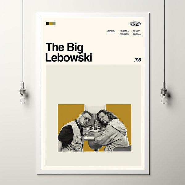 The Big Lebowski Poster, The Big Lebowski Print, Retro Modern, Vintage Poster, Retro Poster, Minimalist Art, Modern Art, Wall Decor