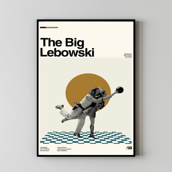 The Big Lebowski, Minimalist Art, High Quality, Custom Print, Cityscape Poster, Illustration Art, Modern Vintage, Big Lebowski Poster