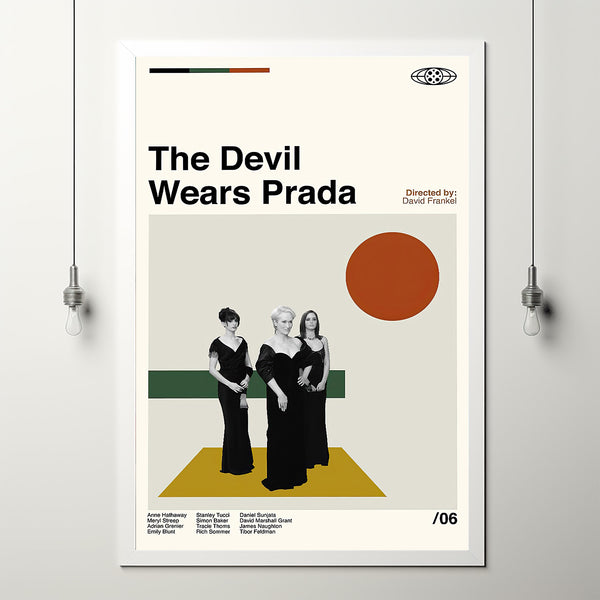 The Devil Wears Prada - David Frankel - Vintage Movie Poster - Modern Art - Minimalist Art - Midcentury Art - Vintage Poster - Wall Decor
