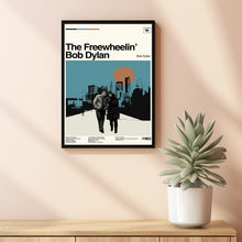 The Freewheelin Poster, Bob Dylan, Vintage Modern, Album Cover Poster, Minimalist Art, High Quality, Wall Art, Modern Vintage