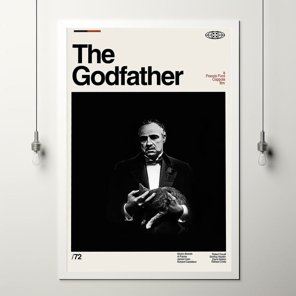 The Godfather Movie Poster, Album Film Poster, Mid Century Art, Minimalist Art, Retro Poster, Vintage Poster, Wall Decor, Living Room Decor