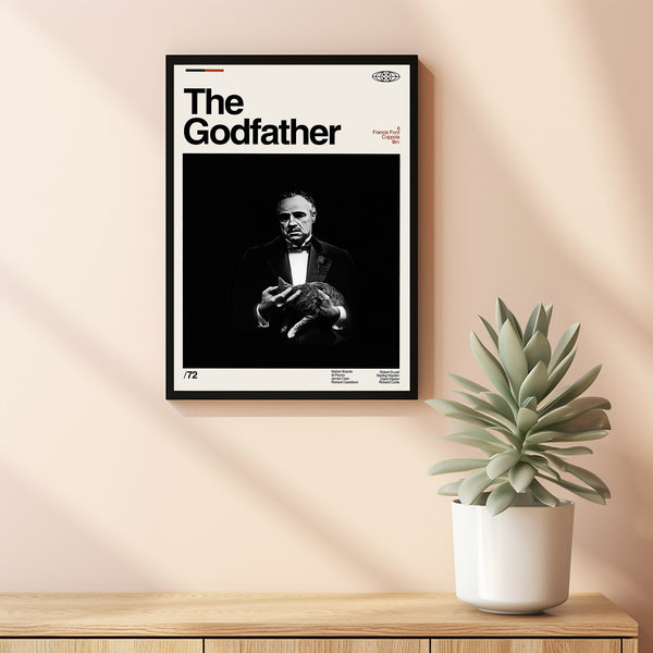 The Godfather Poster, The Godfather Movie Print, Movie Poster, Art Print, Wall Decor, High Quality, Custom Poster, Room Decor, Dad Gifts