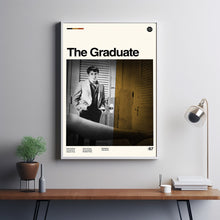 The Graduate Movie Poster, Mike Nichols, Album Film Poster, Mid Century Art, Minimalist Art, Retro Poster, Vintage Poster, Wall Decor
