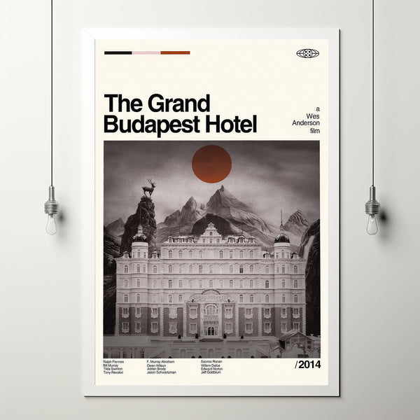 The Grand Budapest Hotel Movie, Vintage Poster, Minimalist Art, Midcentury Art, Home Art, Album Cover Poster, Poster Print Wall Art