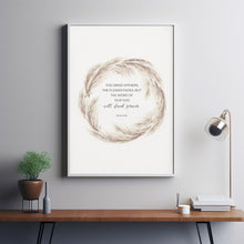 The Grass Withers The Flower Fades Boho Watercolor Pampas Grass Thanksgiving Bible Verse Poster Wall Art, Floral Fall Scripture Artwork