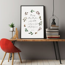 The Grass Withers The Flower Fades Isaiah 408 Autumn Poster Scripture Wall Art, Christian Thanksgiving Bible Verse  Print