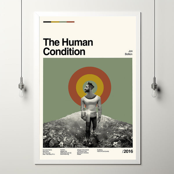 The Human Condition Poster, Jon Bellion Movie, Jon Bellion Film, Vintage Modern, Vintage Poster, Minimalist Art, Aesthetic Poster