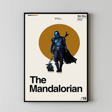 The Mandalorian Movie Poster, Vintage Poster, Minimalist Art, Midcentury Art, Home Art, Album Cover Poster, Poster Print Wall Art