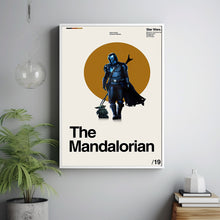 The Mandalorian Movie Poster, Vintage Poster, Minimalist Art, Midcentury Art, Home Art, Album Cover Poster, Poster Print Wall Art