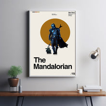 The Mandalorian Movie Poster, Vintage Poster, Minimalist Art, Midcentury Art, Home Art, Album Cover Poster, Poster Print Wall Art